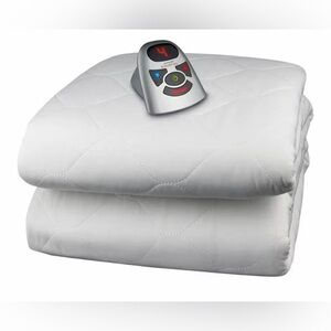 NWT Biddeford Blankets Quilted Electric Heated Mattress Pad, Digital Controller